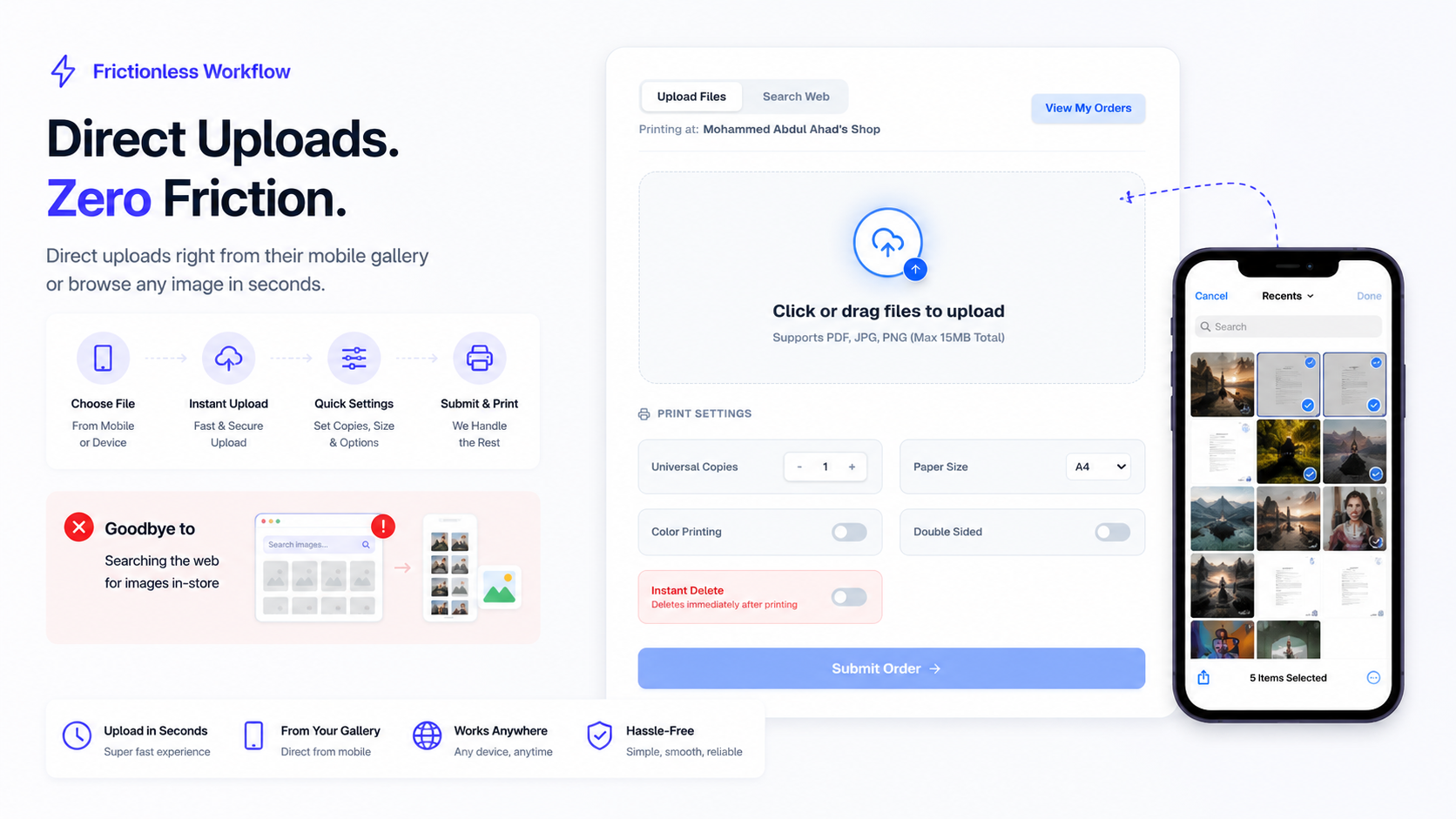 Frictionless Workflow: Direct Uploads